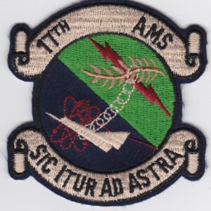 A patch with the word amma on it.