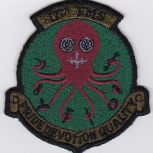 A patch with an octopus on it.