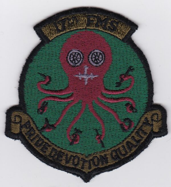 A patch with an octopus on it.