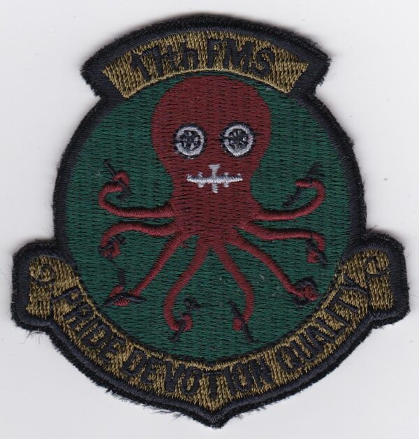 A patch with an octopus on it.