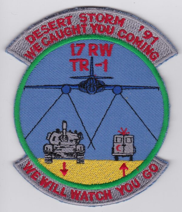 A patch with a picture of a plane and a helicopter.