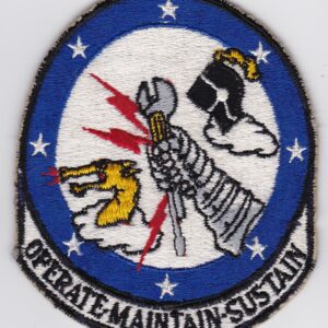 A patch with the words operate maintain sustain.