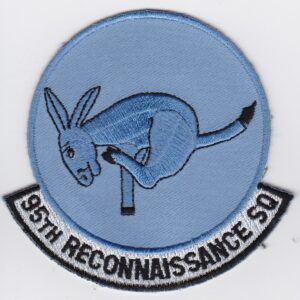 A patch with a donkey on it.