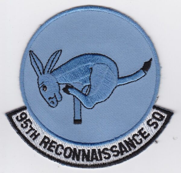 A patch with a donkey on it.