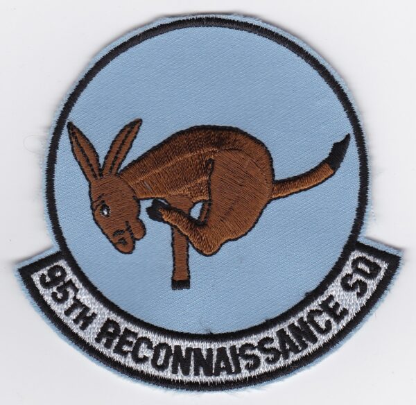 A patch with a donkey on it.