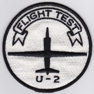 Flight test u-2 embroidered patch.