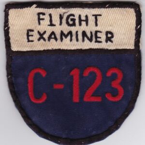 Flight examiner c-123 patch.