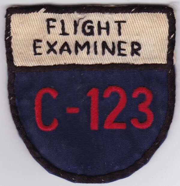 Flight examiner c-123 patch.