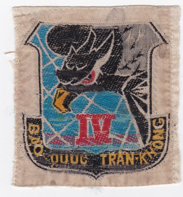 A patch with an eagle on it.