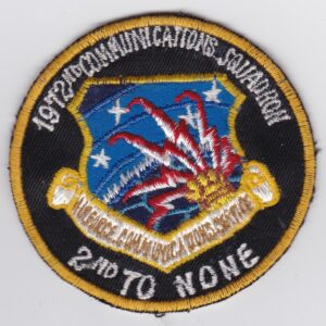 A patch with the words 2 to none on it.