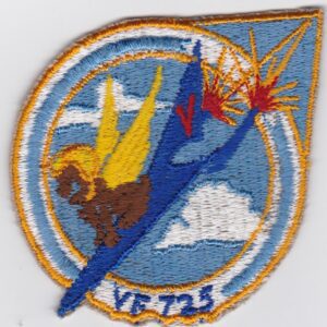 A patch with an image of a fighter jet.