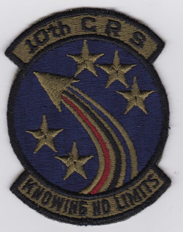 10th USAF Patch knowing no lights Recon ta USAFE b 10 TRW Tactical Reconnaissance Wing RF 4C Phantom m CRS Squadron c4a.