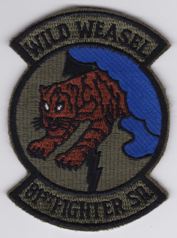 Wild weasel firefighter squadron patch.