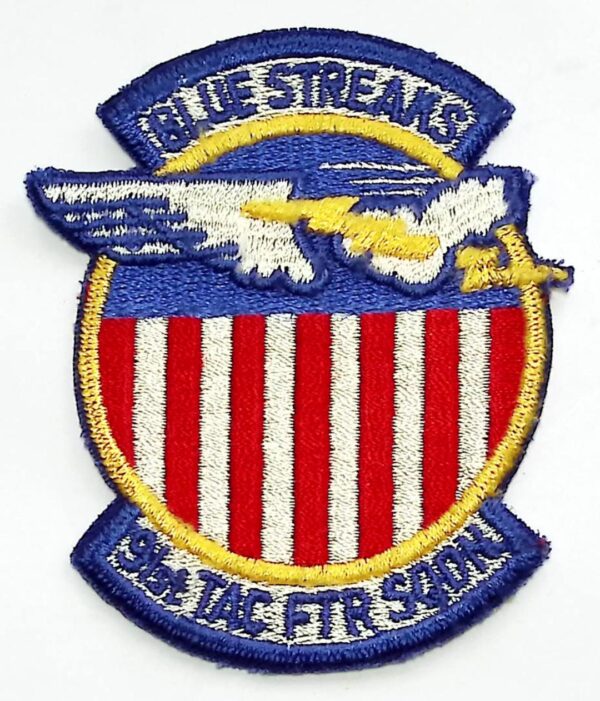 USAF 91 TFS Squadron Patch USAFE Fighter Blue Streaks F 4