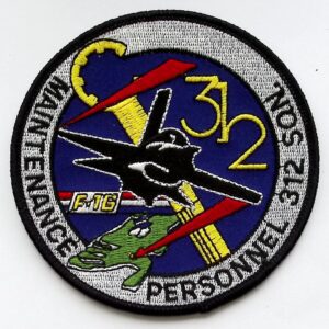 RNLAF 312 Squadron Falcon Patch Royal Netherlands Air Force