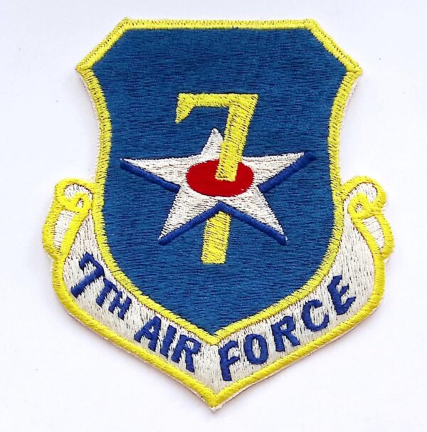 USAF Command PACAF 7 Seventh Air Force Patch Shield 1966