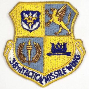 USAF Patch 38 TMW USAFE GLCM Tactical Missile Wing Mace