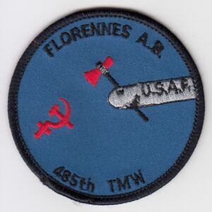 485 TMW USAF Patch Tactical Missile Wing Hammer Sickle 1985 Variant B